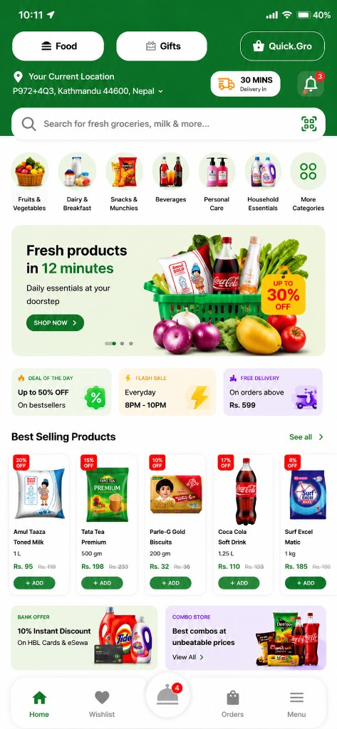 BhojMandu Food App