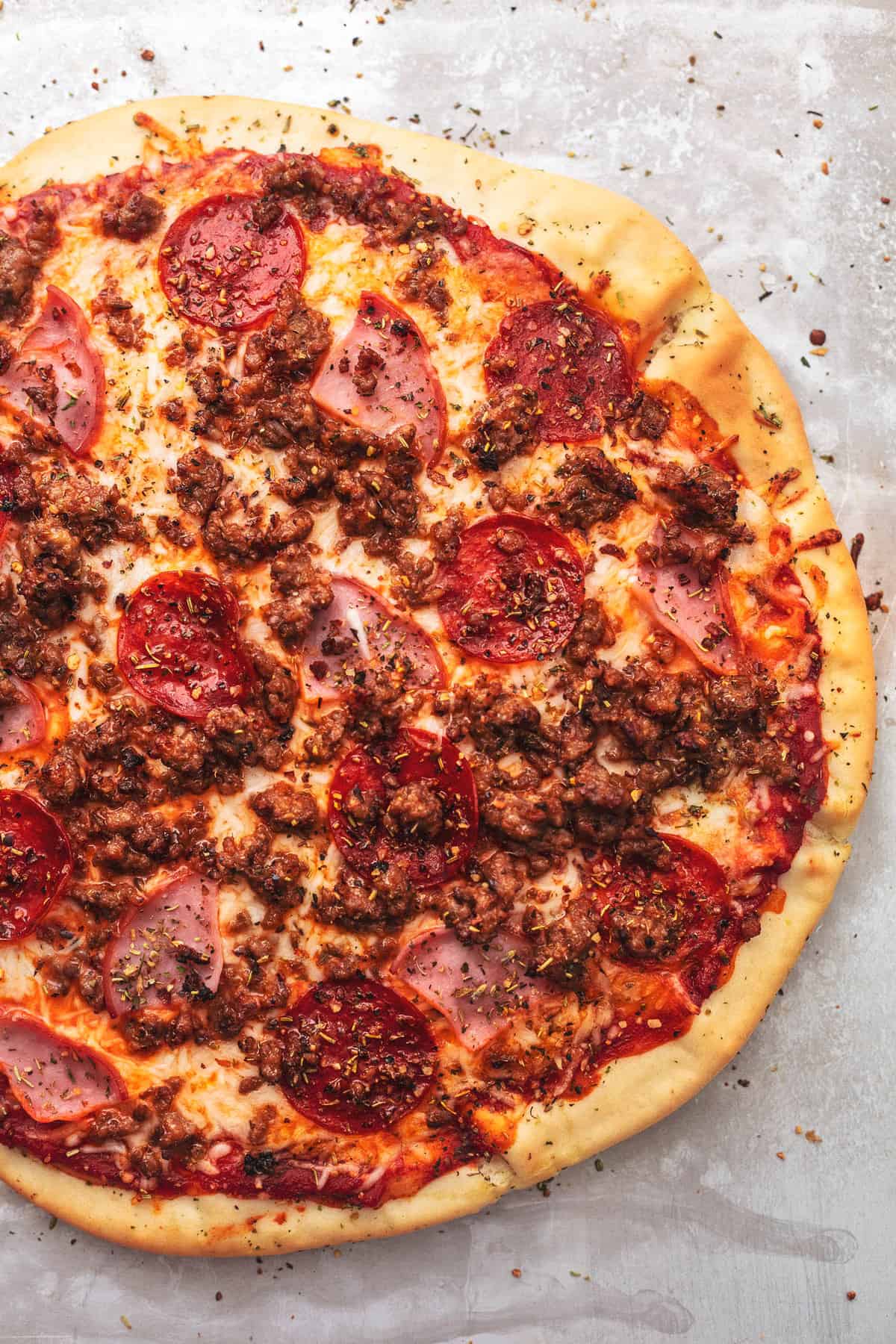 All The Meat Ham Pizza