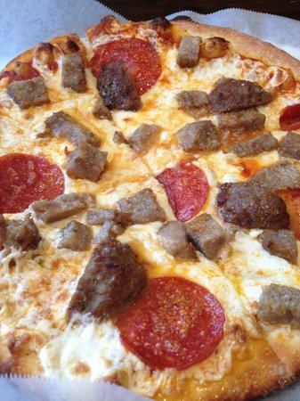 Meatball Pepperoni Pizza