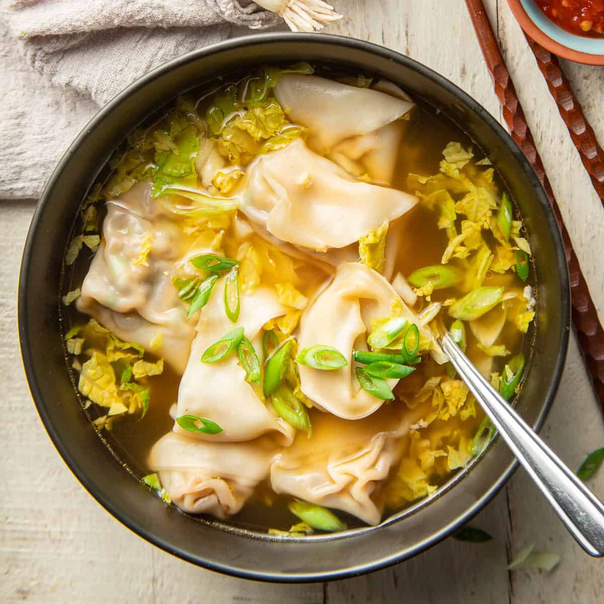 Veg Wanton Soup
