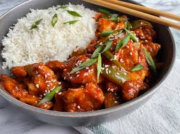 Chicken Munchurian with Rice