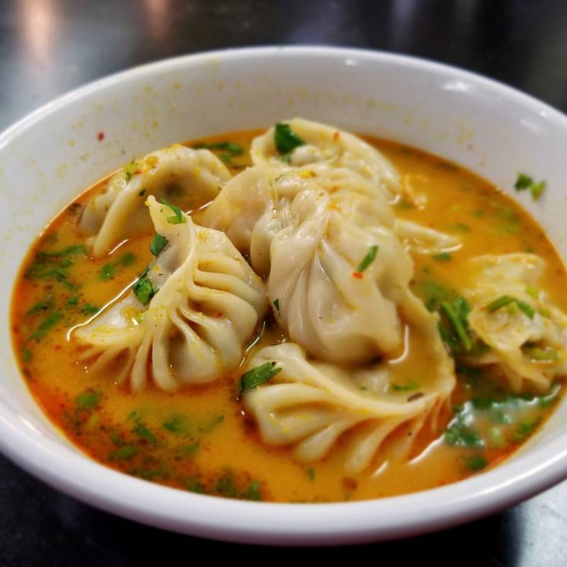 Chicken Momo With Regular Jhol