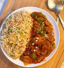 Non-Veg Manchurian With Rice