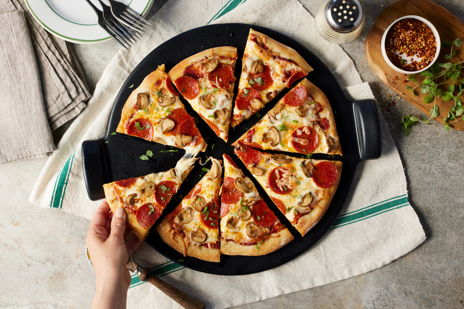 Mushroom Pizza