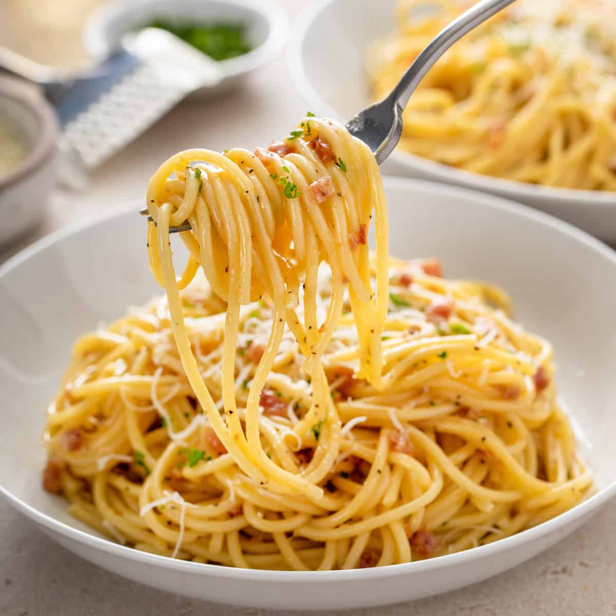 Pasta With Carbonara Sauce