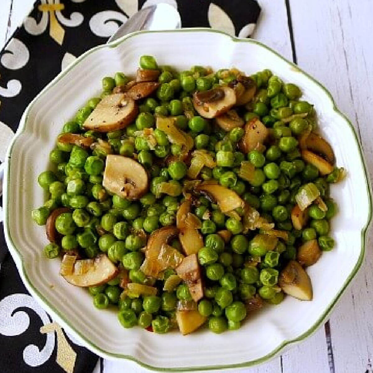 Mushroom and Peas