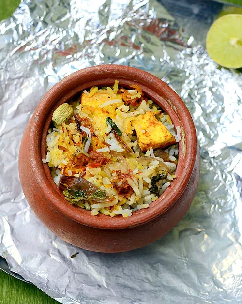 Paneer Matka Biryani