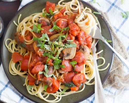 Pasta Arrabiata Mushroom