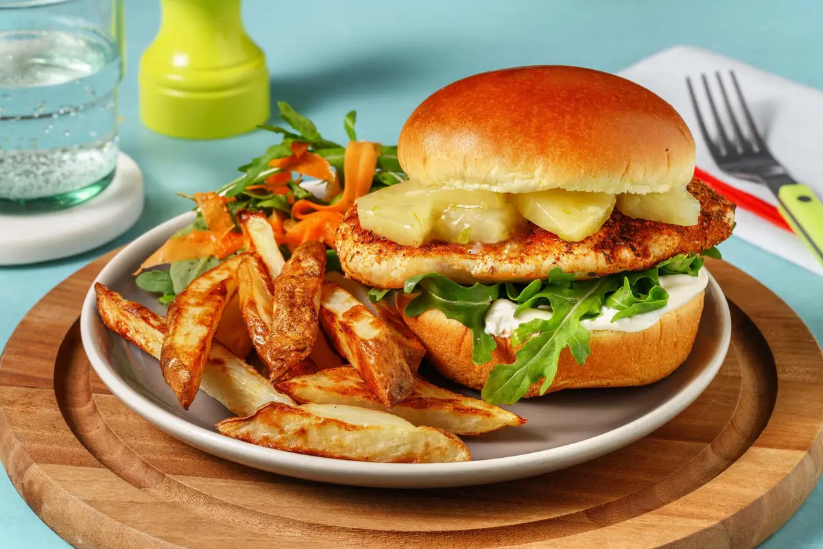 Chicken Burger with Fries