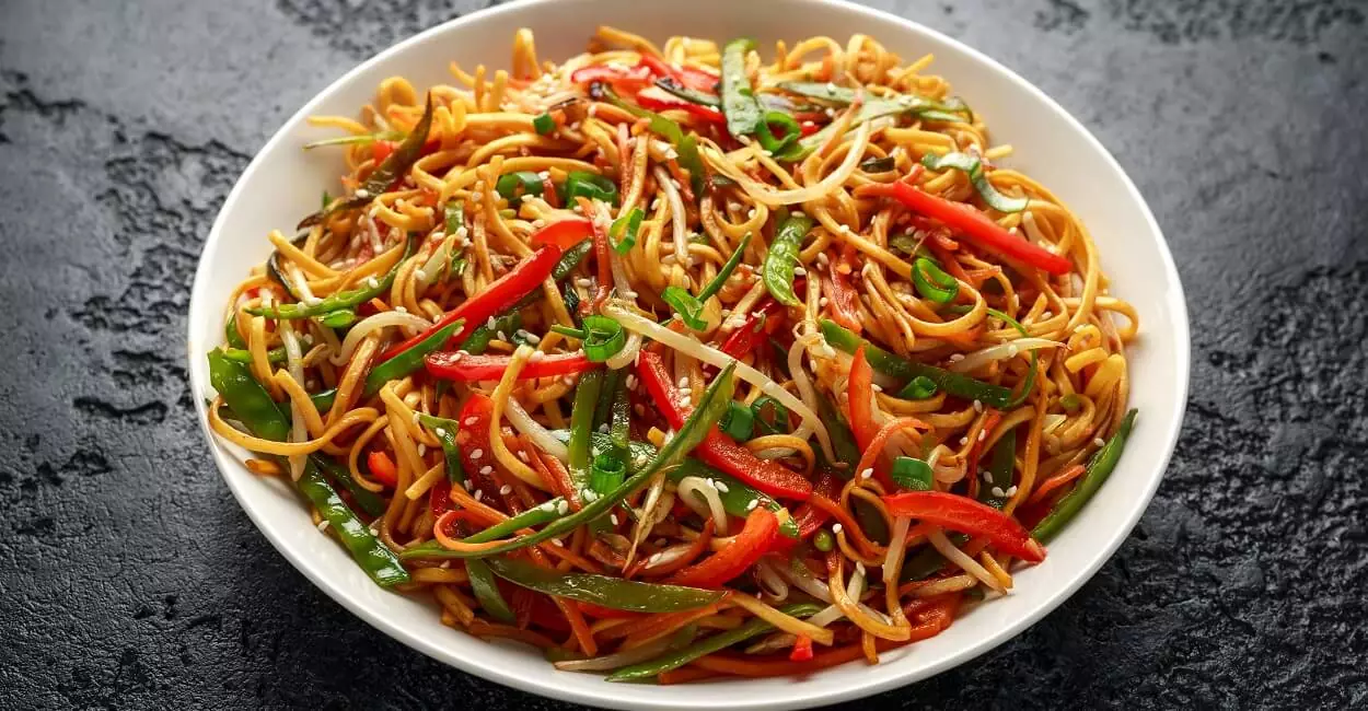 Schezwan Style Veg Chowmein