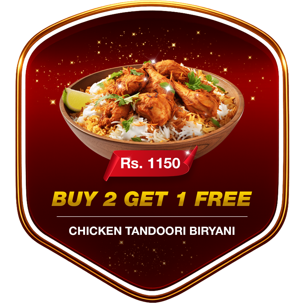 Chicken Tandoori Dum Biryani