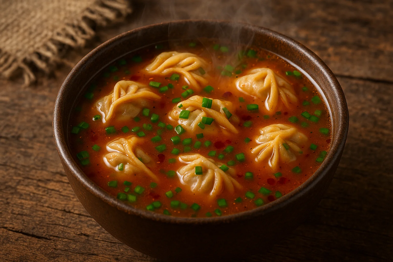 Veg Momo Soup 