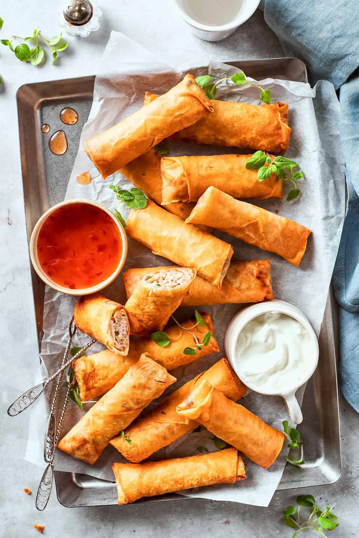Double Egg Veg Chicken Roll  