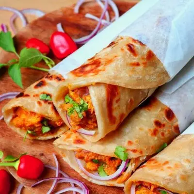 Double Egg Chicken Roll 