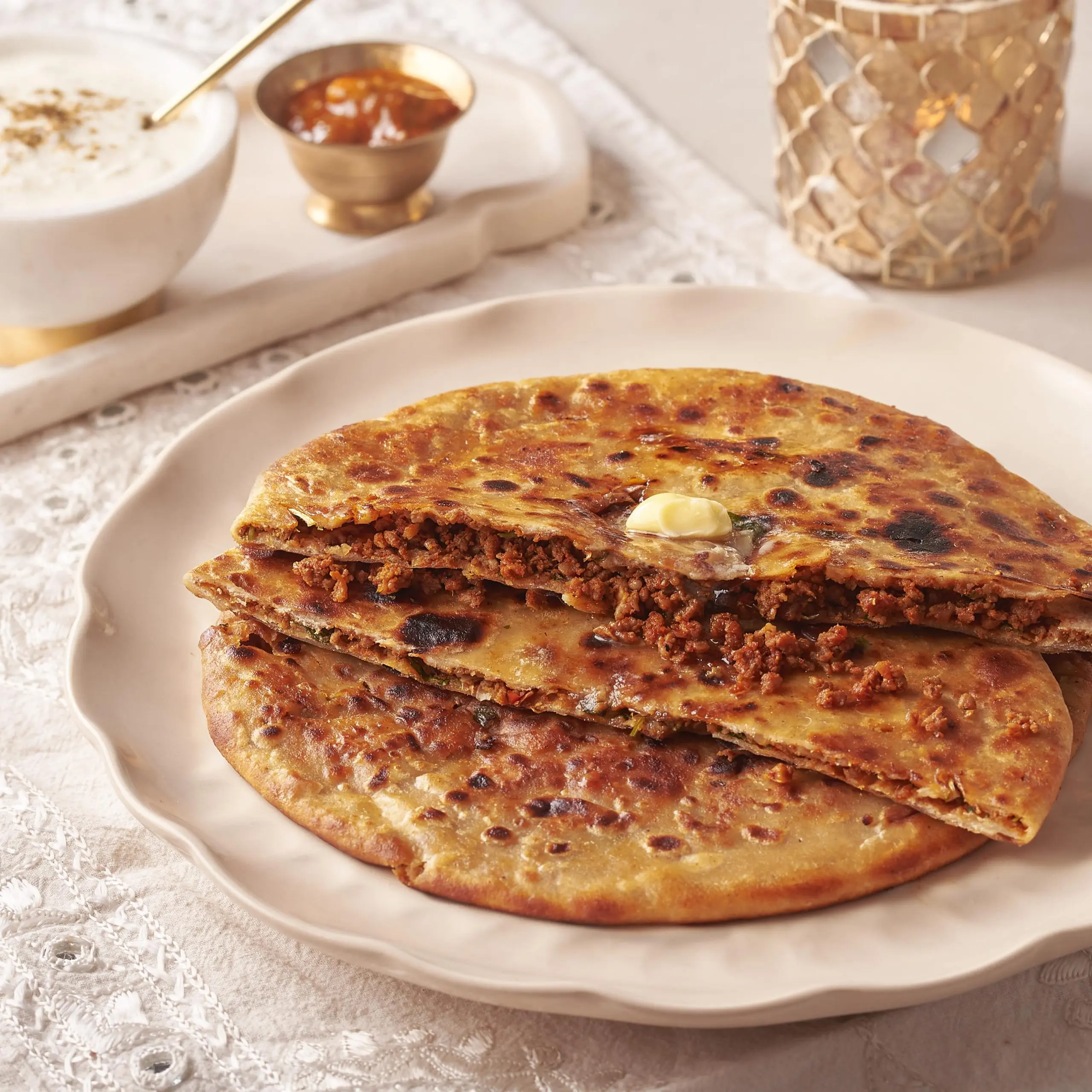 Buff Keema Paratha 
