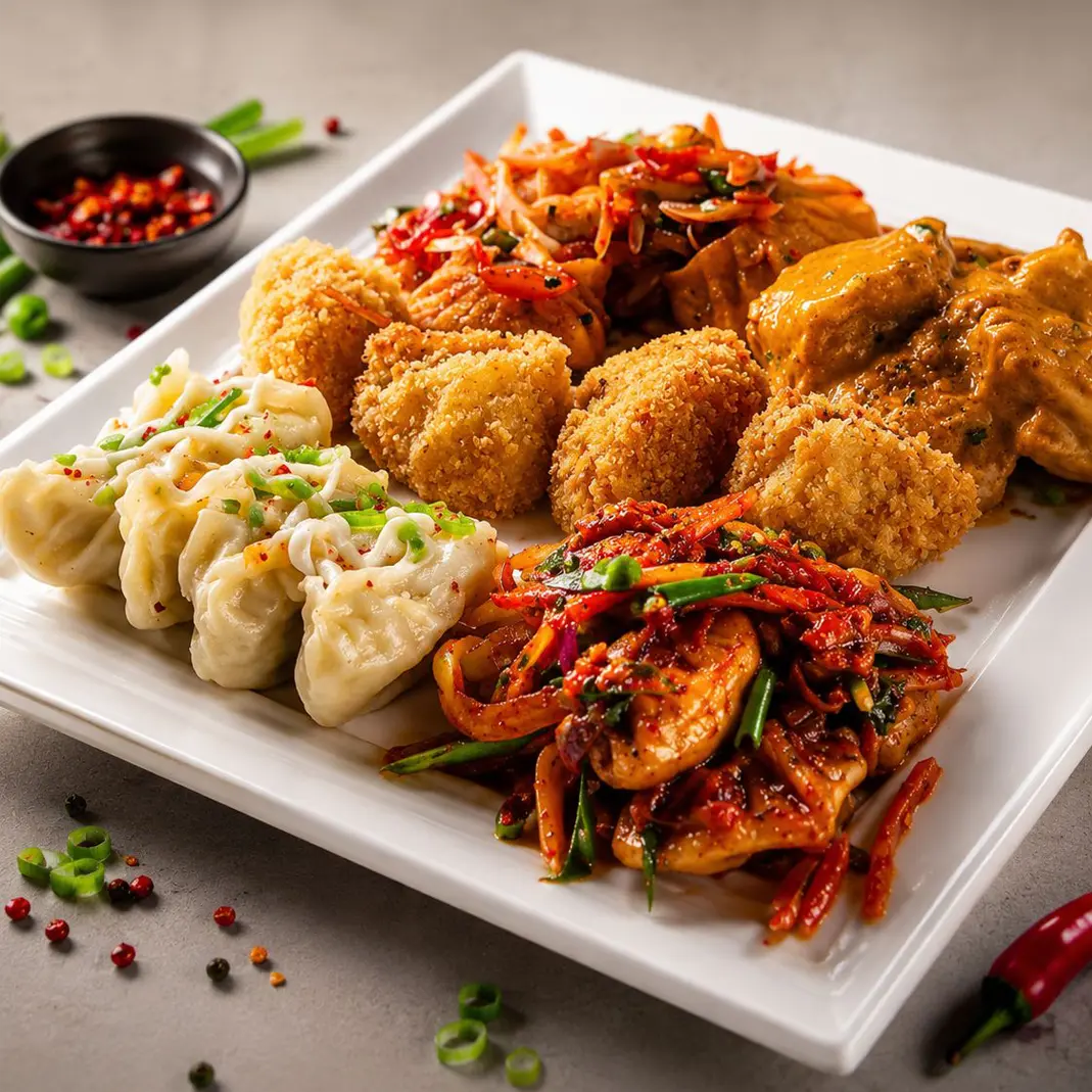 Chicken Momo Platter