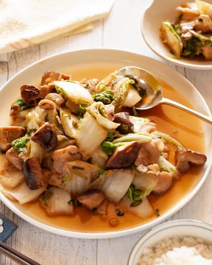 Fried Pork w Chinese Cabbage